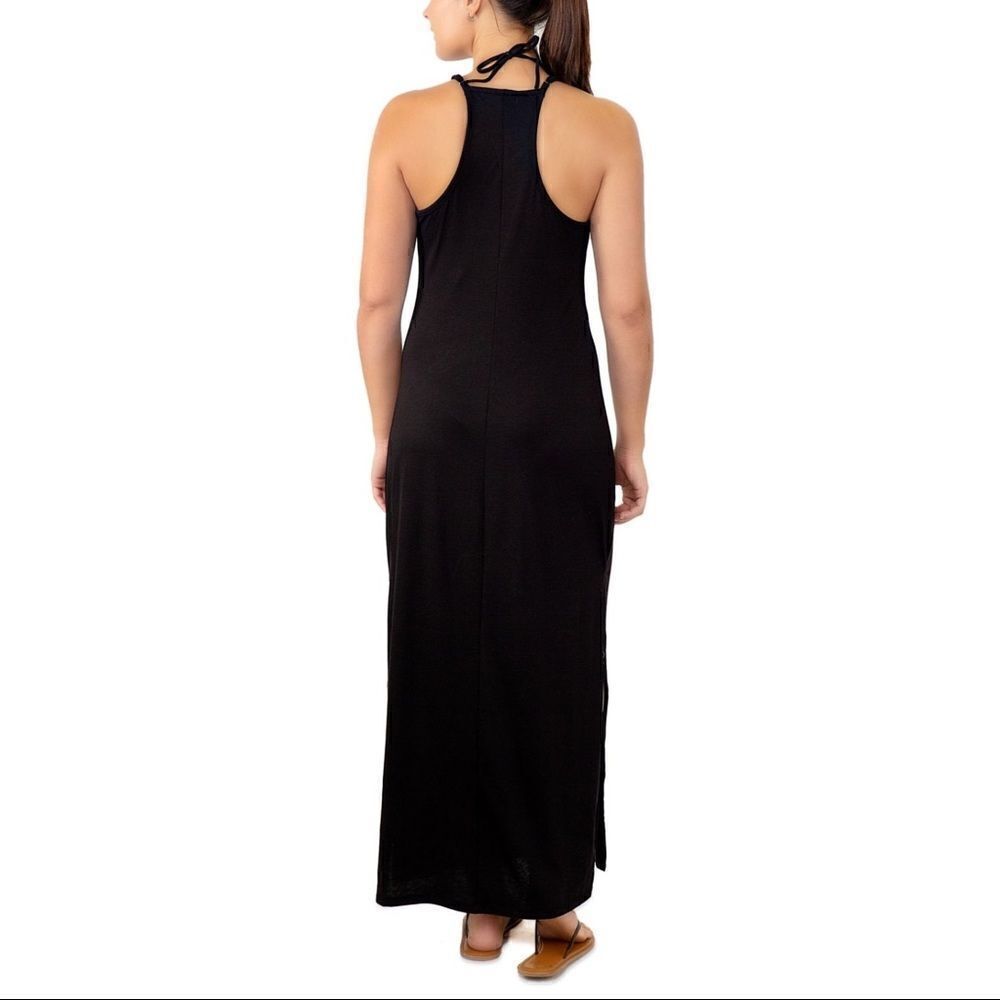 Miken Juniors Racerback Maxi Cover Up Dress Black Medium NWT - Picture 2 of 10